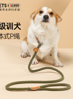 MPETS狗狗牵引绳p绳p链狗绳子大中小型犬柯基网红防爆冲遛狗链子