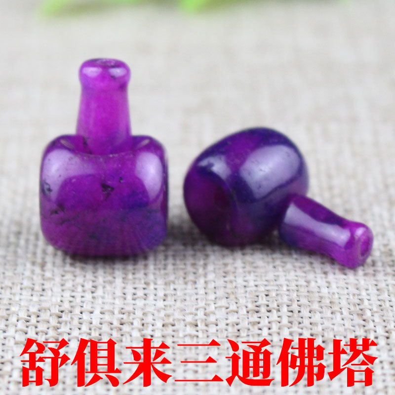 厂家批发舒俱来三通佛头红色佛塔