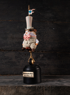 末那末匠 镰田光司独轮车仓鼠手办模型 Monocycle Hum白礼服版