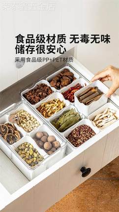 摩登主妇香料收纳盒家用佐料大料花椒辣椒调味盒厨房调料罐调料盒