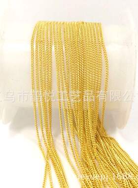 1mm链条diy 纯铜密链 DIY美甲饰链 可加做保色 链条流苏 特细链条