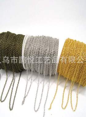 金属铁链 十字链条 O字细链 链条diy配饰 可定成品 可加做保色