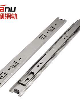 供应45宽全304不锈钢滑轨ESR-45三节不锈钢导轨IDC31抽屉轨道滑轨