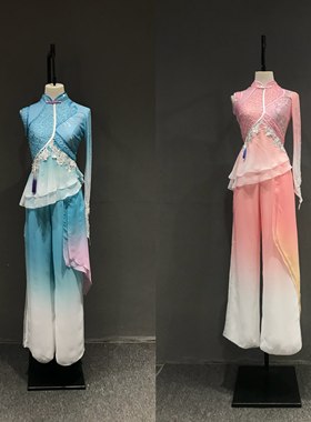 北京小夕出租定制胶州秧歌舞剧目澜水见月圆演出服飘逸艺考定制