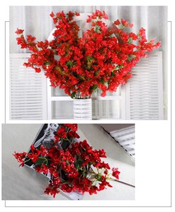 银杏树枝摆设干花仿真花花花艺花瓶客厅三角插花装饰银杏叶摆件干