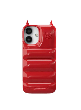 IVE韩团get同款urban红色小恶魔喜庆适用苹果16手机壳正方形摄像头promax手机壳14时尚高级感iPhone15pro防摔