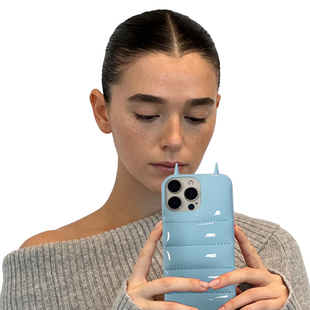 urban浅蓝色小恶魔角适用iPhone15promax苹果手机壳肥皂面包17时尚 14套 潮流16pro防摔明星同款