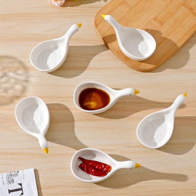 怀瑾蘸料碟陶瓷调味碟子小鸭子味碟高颜值调料碟酱油碟醋碟酱料碟