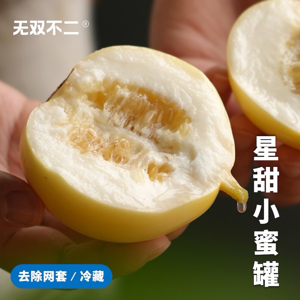 无双不二星甜小蜜罐山东头茬现摘现发香瓜甜瓜小蜜蜂当季新鲜水果