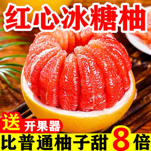 福建三红蜜柚管溪红肉密柚官溪文旦新鲜水果当季薄皮平和红心柚子