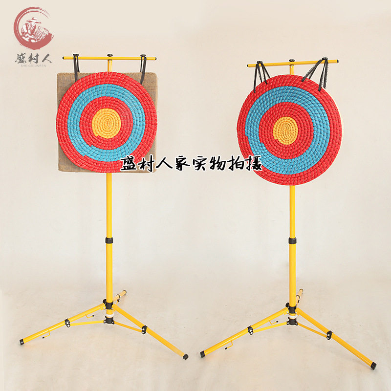 箭靶弓箭靶子架 高密度EVA箭靶 可折叠超牢固箭靶架实木金属