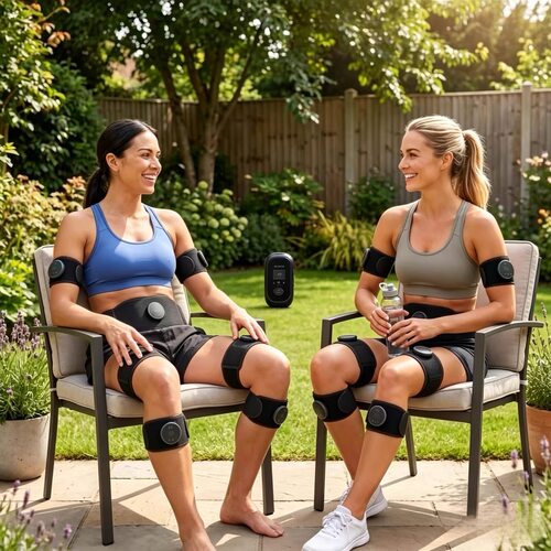 进口EMS Muscle Stimulator 无线充电款肌肉刺激器 增强肌肉力量