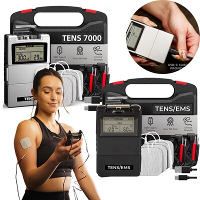 Roscoe TENS 7000 Stimulator EMS低频脉冲肌肉按摩刺激理疗仪器