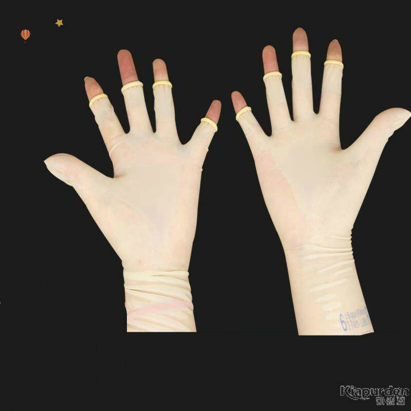 洗头工专用手套工作洗发发廊女士手指头工具防水护手美发店露指