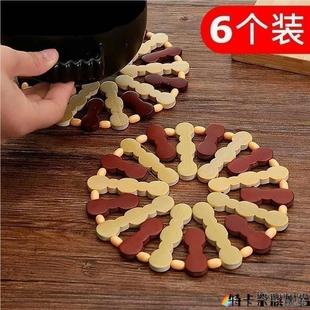 餐桌盘子隔热垫子锅垫餐桌上的防烫家用放菜垫锅底的竹垫碗垫饭桌