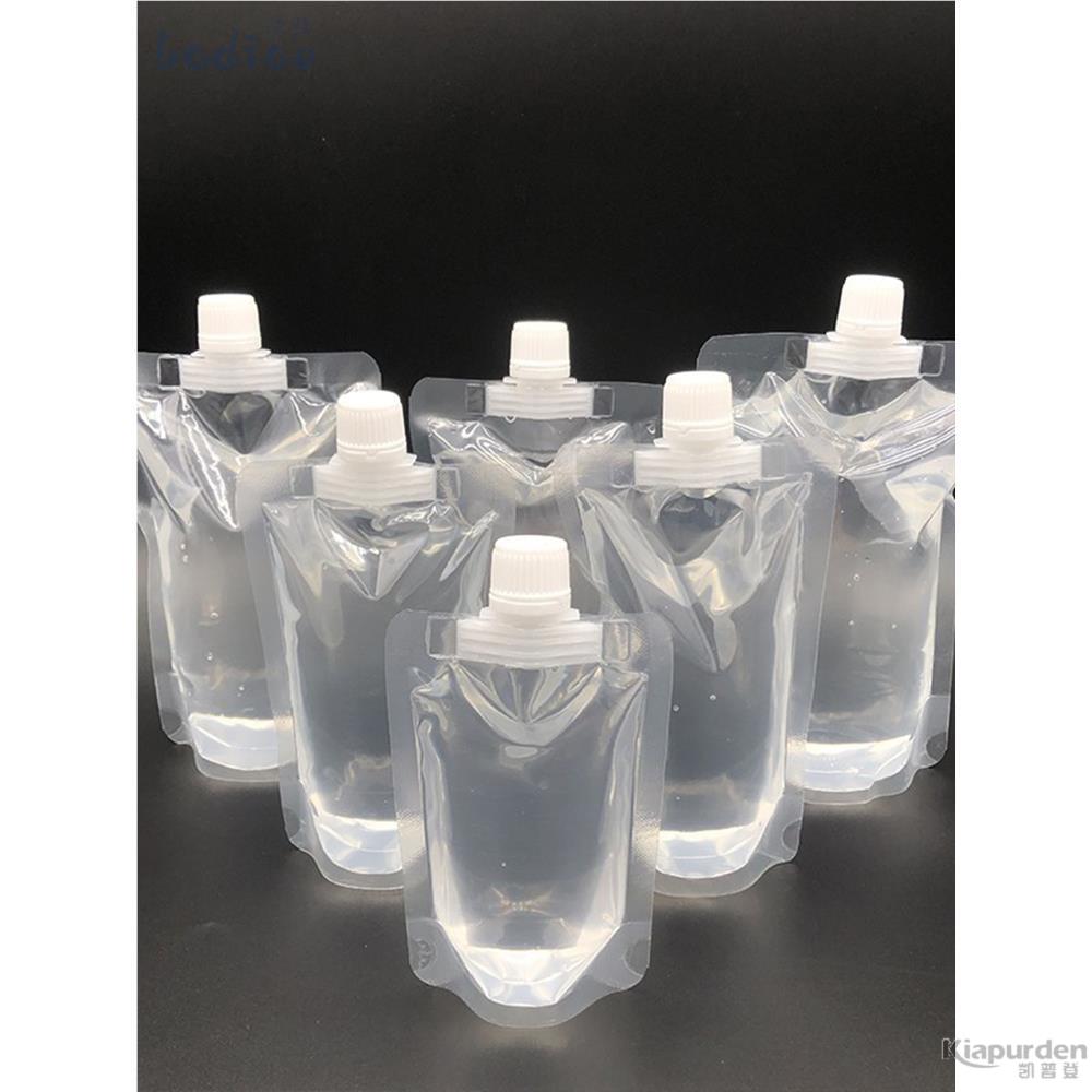 透明吸嘴收纳袋多功能厨房五谷杂粮分装包装袋防潮带盖密封塑料袋