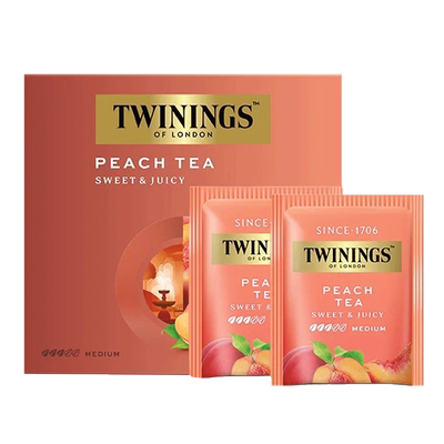 twinings川宁蜜桃果香红茶50片