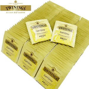 英国唐宁Twinings豪门格雷伯爵红茶100片袋泡茶包烘焙奶茶专用