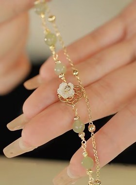 如花似玉~双层叠戴手链女夏新款百搭闺蜜小众ins气质优雅高级