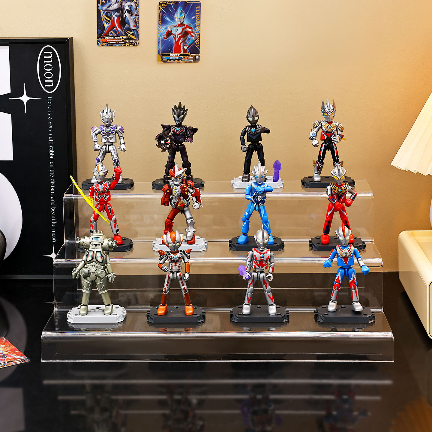 奥特曼收纳展示架手办盲盒展示盒