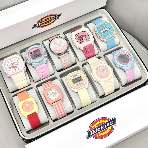 dickies手表学生初高中儿童迪克斯运动防水时尚腕表男女生日礼物