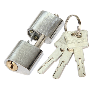 A09防火门锁锁芯安全防盗双面钥匙开正面背面都带钥锁芯改装升级