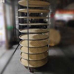 竹筛烘盘放置架铁架子农家茶农用具竹簸箕晾晒架凉青架子竹制实用