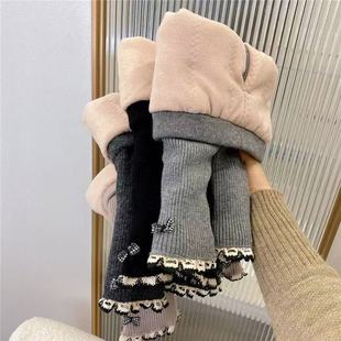 子婴儿外穿打底裤 女宝宝保暖一条过冬棉裤 加绒加厚夹棉裤 女童冬装