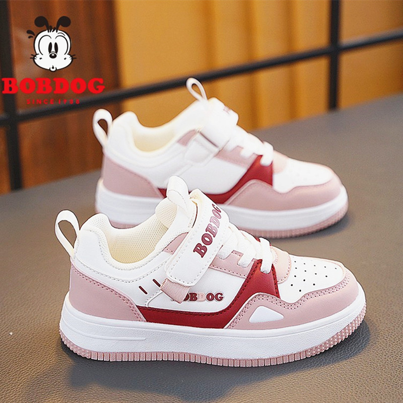 巴布豆皮面板鞋女童运动鞋春秋季