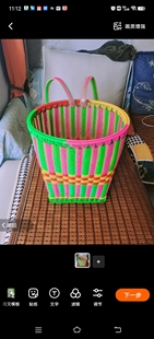 成人背篓背篼纯手工加厚编织藤条塑钢带编织结实好看背篓家用农村