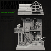 反恐精英二楼战斗 72树脂兵人 全套 YFWW YUFAN原创 2374