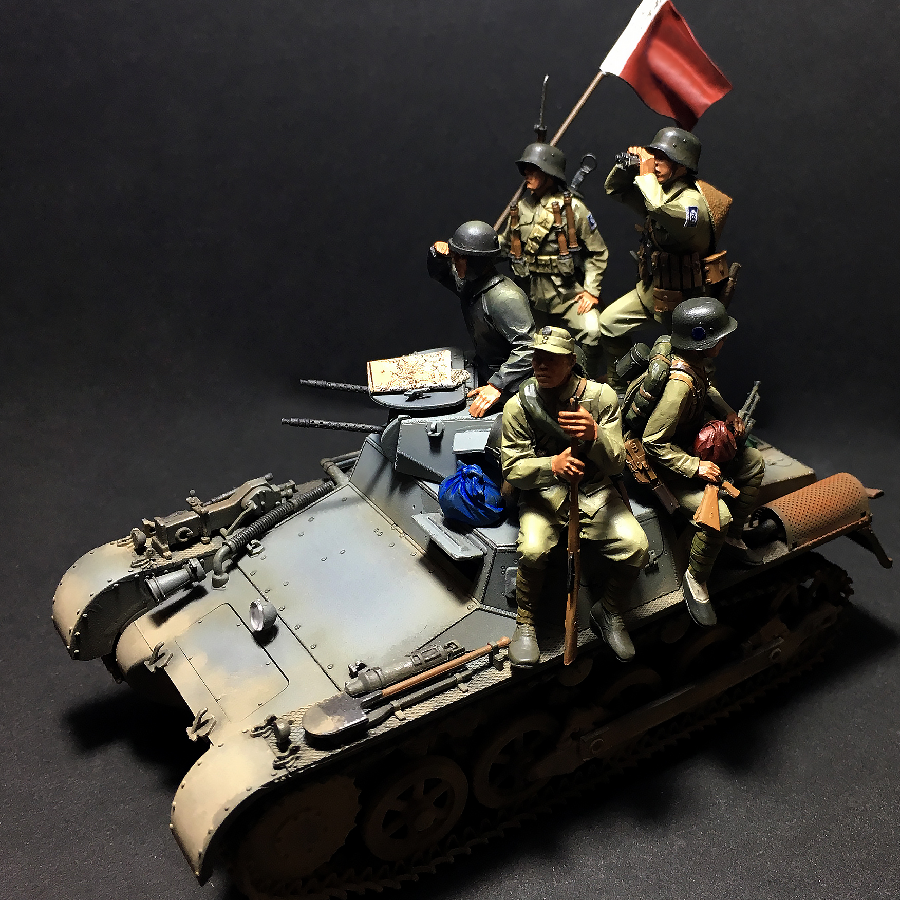 YUFAN原创 1/35中国陆军兵人 树脂作战兵白模(5人) YFWW-1528