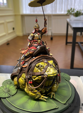 YUFAN原创 90/120/145MM蟾蜍神将 树脂兵人拼装模型 YFWW-2202/3D