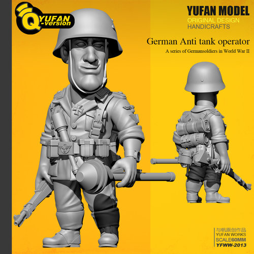 YUFan Model 与帆原创 1/32(60mm高) Q版树脂兵人 YFWW-2013