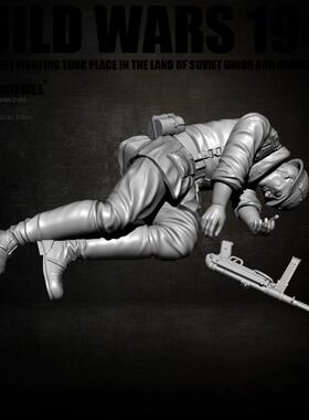 1/35 YUFAN原创正版 二战欧洲兵人  树脂手办 兵人白模 YFWW-2181