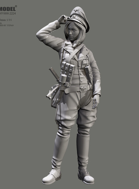 YUFAN MODEL1/35 1号坦克故事女兵3号 树脂白模YFWW-2224