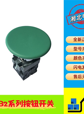 XB2绿色大蘑菇头 XB2-BR31C绿色复位按钮开关 XB2-BR35C 朗格电器