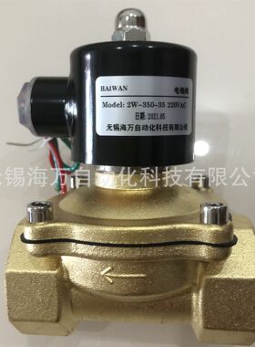 常闭2W-350-35,2W-400-40,2W-500-50,电磁阀水阀 全铜