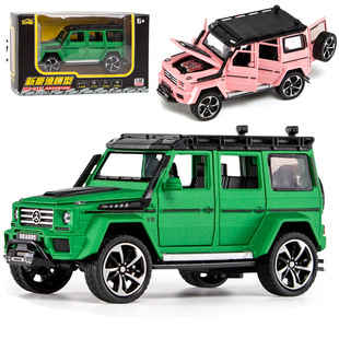 32越野车G550探险版 新豪迪1 六开门合金声光回力模型A3212 盒装