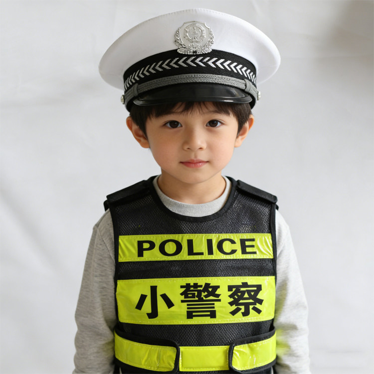 小学生六一儿童节小警察演出服幼儿园活动童装小交警角色扮演套装