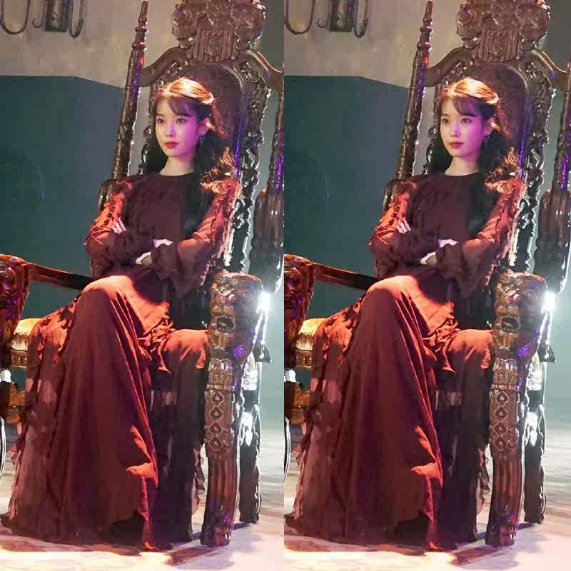 德鲁纳酒店同款连衣裙iu李智恩张满月女长袖韩版法式复古超仙裙子|msdalam kategori Butik wanita / wanita, pakaian - dari Buy2taobao.com untuk memberikan perkhidmatan ejen Taobao profesional membeli