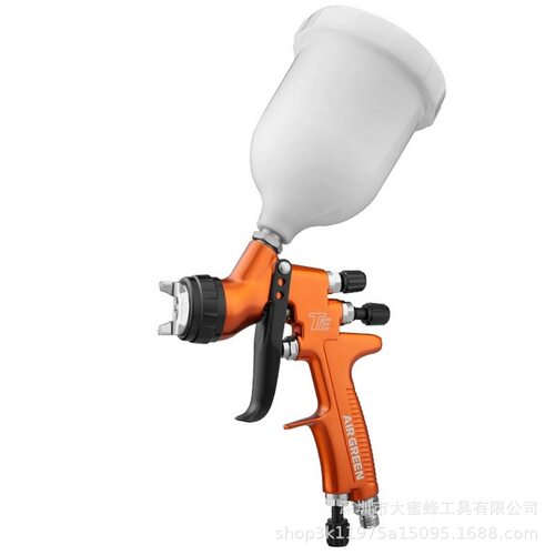 AIR GREEN TES 橙色 1.3mm lvmp 意大利汽车喷枪喷雾 600ml 杯子