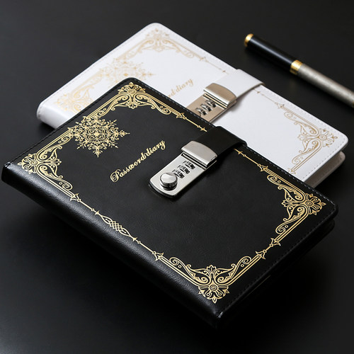 密码锁日记本a5笔记本子免费刻字