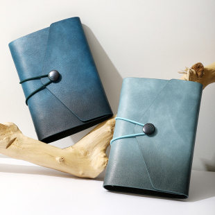 tn手账本复古日记本活页笔记本子空白旅行记事本网红创意手工DIY捡漏本瑕疵本A6口袋随身本简约皮面本可定制