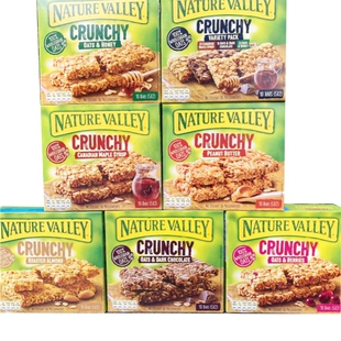 Nature Valley Crunchy Bars天然山谷早餐运动热量香脆坚果燕麦棒