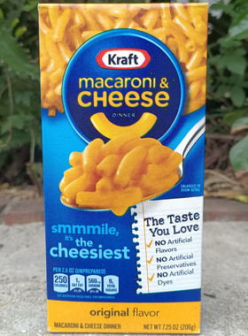 临期美国卡夫牌奶酪芝士即食通心粉Kraft Macaroni Cheese Dinner