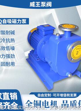 精品不锈钢自吸磁力泵耐腐蚀ZCQ80-65-160自吸式磁力泵化工标准