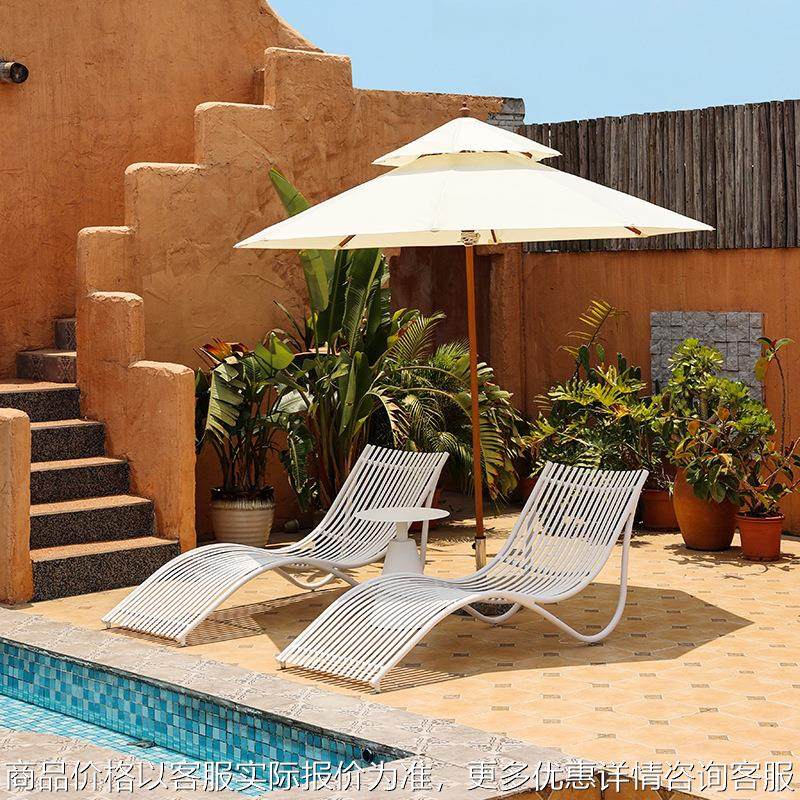 户外躺椅室外酒店别墅铝合金躺床庭院露天泳池沙滩阳台防水休闲椅,住宅家具,其它椅子,淘宝优惠券,粉丝福利购,淘宝优惠卷