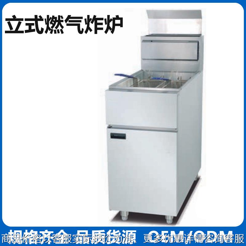 立式单缸双筛电炸炉二管燃气商用炸串大容量电炸锅油炸鸡炸锅机器