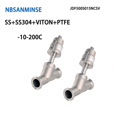 Mkfale JDF500S015NCSV 带密封件锈钢执行器常闭快装式气控角座阀